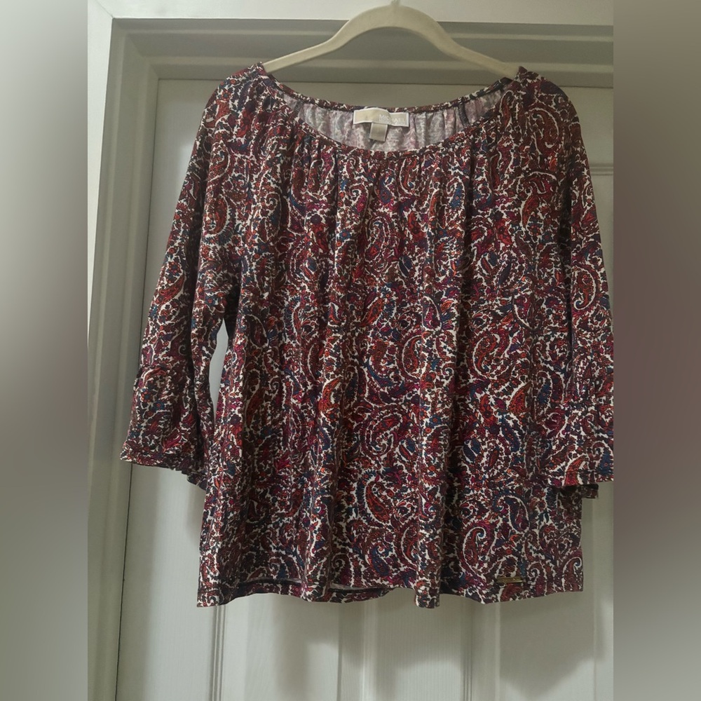Michael Kors Multicolor Paisley Blouse